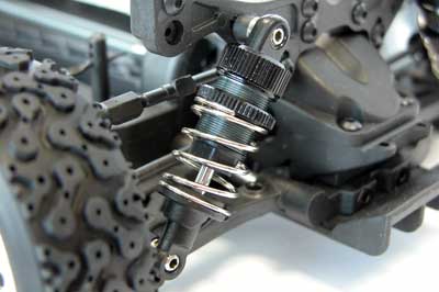The Rally Legends aluminium shocks